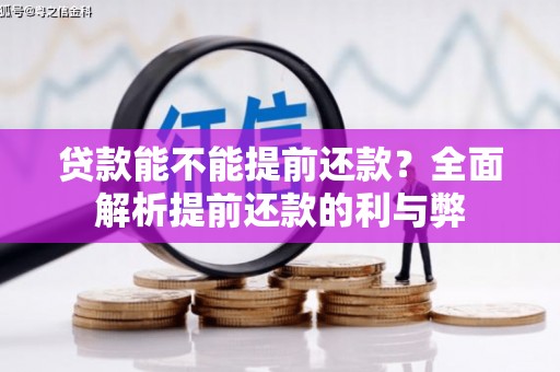 魏县贷款能不能提前还款？全面解析提前还款的利与弊