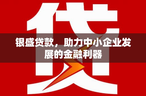 魏县银盛贷款，助力中小企业发展的金融利器