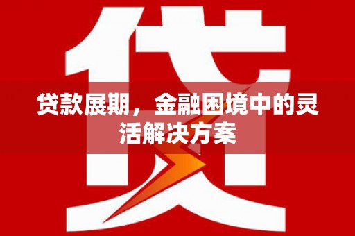 魏县贷款展期，金融困境中的灵活解决方案