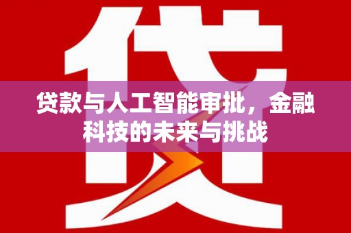 魏县贷款与人工智能审批，金融科技的未来与挑战