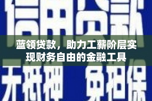 魏县蓝领贷款，助力工薪阶层实现财务自由的金融工具