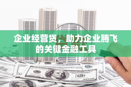 魏县企业经营贷，助力企业腾飞的关键金融工具