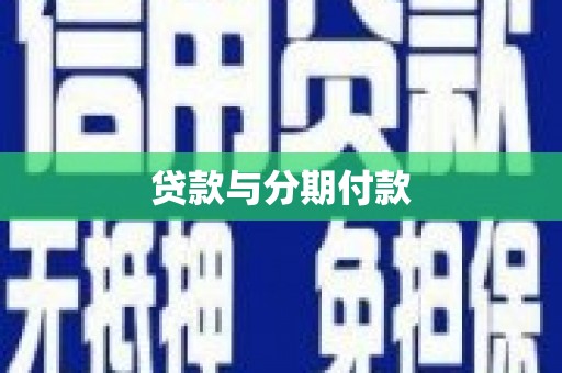 魏县贷款与分期付款
