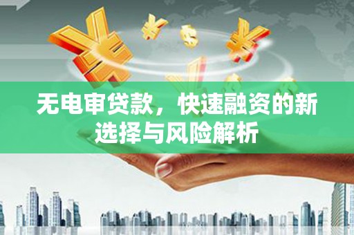 魏县无电审贷款，快速融资的新选择与风险解析