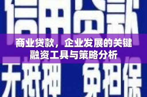 魏县商业贷款，企业发展的关键融资工具与策略分析