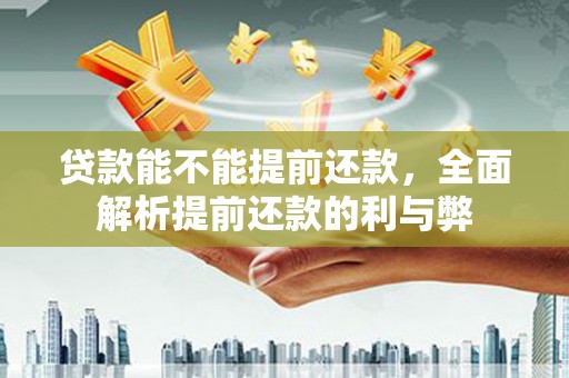 魏县贷款能不能提前还款，全面解析提前还款的利与弊